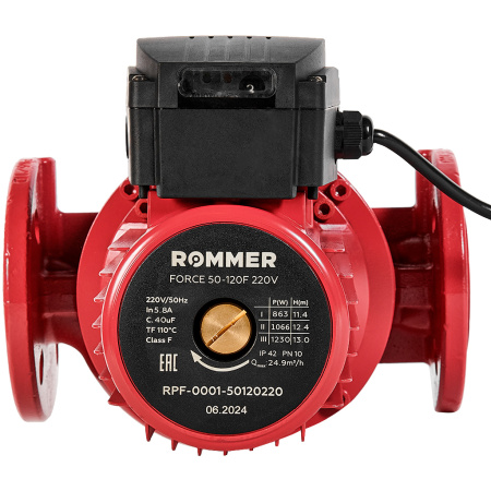 ROMMER Насос циркуляционный FORCE фланцевый трехскоростной 50-120F 220V