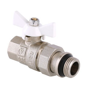 Кран шар. баб.с полусгоном и доп.уплотнением 3/4