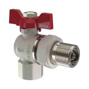 Кран шар. угл. баб. со сгоном 1/2