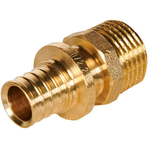 ROMMER Переходник с наружной резьбой 16xG 1/2  для труб из сшитого полиэтилена аксиальный