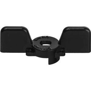 Ручка-бабочка STOUT для шарового крана чёрная 1