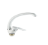 Смеситель для кухни AQUATTRO Q01-4051 одноруч, выс изл 19 см, без подводки, белый [1/10]