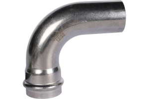 ROMMER Угольник однораструбный 90° ВПр-НПр, 35, из нержавеющей стали прессовой