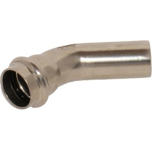 ROMMER Угольник однораструбный 45° ВПр-НПр, 18, из нержавеющей стали прессовой