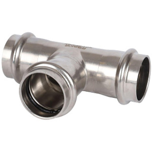 ROMMER Тройник равнопроходной ВПр, 28, из нержавеющей стали прессовой