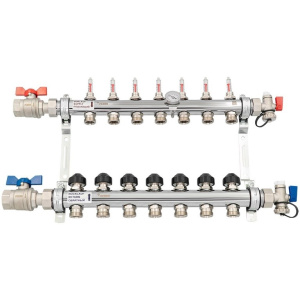 К-т коллекторов РЕХАУ HKV-D из нерж. стали на 7 контуров с шар. кранами