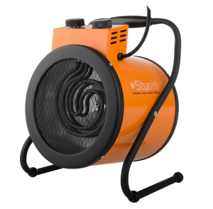 Тепловентелятор Sturm! 3кВт, 2реж, 185м3/час, термост, защ от перегр