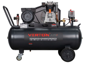 Компрессор ременной Verton Air AC-100/510V (230/50 В/Гц,масл.ремен. произв. 510л/мин, V 100л, макс.