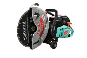 Бензорез Sturm!  2,6 кВт,  двигатель 58 см3, рез 125мм, диск 350мм