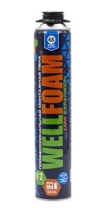 Пена монтажная профессиональная WELLFOAM  PRO 65 LOW Expansion, 850мл, (шт.)