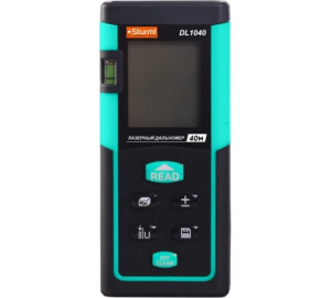 Дальномер лазерный 0,05-40м, LCD дисплей, встроенный уровень, чехол, Sturm!