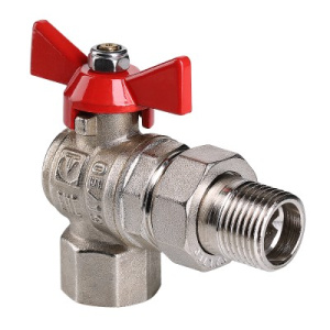 Кран шар.баб.угловой с полусгоном 1