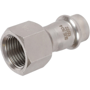 ROMMER Переходник ВПр-ВР, 15х1/2, из нержавеющей стали прессовой