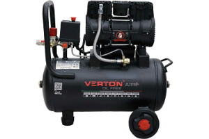 Компрессор безмасляный Verton Air AC-24/260 (230/50 В/Гц, б/масл. 260л/мин, V 24 л, макс. дав.8 бар,