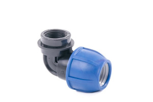 Отвод компрессионный, внутренняя резьба PN16 d 25x25 (1