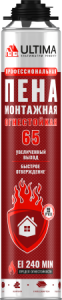 Пена монтажная профессиональная, 850 мл, ULTIMA PRO 65 ОГНЕСТОЙКАЯ