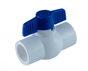 Используется в качестве запорной арматуры в составе систем водоснабжения из полипропиленовых труб.