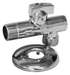 Кран шаровой угловой с фильтром и обр. клапаном I-TECH MM (НР-НР) 1/2x3/4