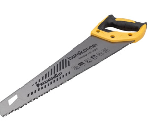Ножовка по дереву, 450мм, 7-8 TPI, SK5, 3D зуб, чистый рез, Hanskonner