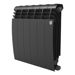 Радиатор биметаллический Roya  Thermo BILINER B 500 Чёрный - 6 секц.