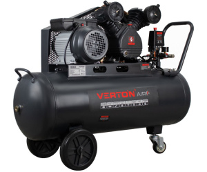 Компрессор ременной Verton Air AC-100/450RV (230/50 В/Гц,масл.рем.450л/м,100л,10б,2,5 кВт,1000об/мин