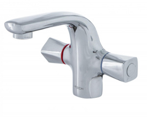 Смеситель для умывальника I-TECH, VELA 10, двухвентильный, шпилька