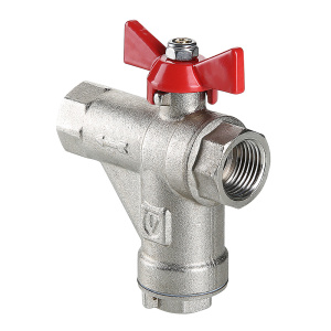 Кран шар.баб.со встроенным прямым фильром 1/2