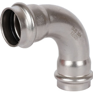 ROMMER Угольник 90° ВПр-ВПр, 28, из нержавеющей стали прессовой