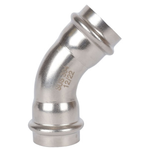 ROMMER Угольник 45° ВПр-ВПр, 28, из нержавеющей стали прессовой