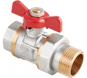 Кран шар. угл. баб. со сгоном 1/2