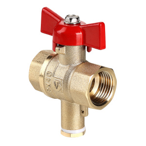 Кран шар. СТАНДАРТ PN40. для подкл.датчика температуры