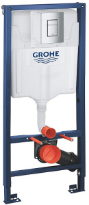 Система инсталляции для подвесных унитазов Grohe Rapid SL 38772001 с кнопкой Skate Cosmopolitan