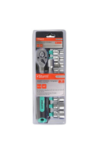 Набор головок торцевых с аксессуарами, 12 предметов, 1/2