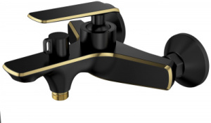 Смеситель для ванны I-TECH, ANDROMEDA 20, однорычажный, черный/золото