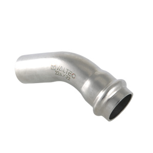 Фитинг из нерж.стали-пресс-угольник 45° вн/нар 54 х 54 мм