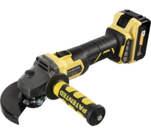 УШМ аккумуляторная Hanskonner, 18В, Unibattery, 125мм, пл.пуск, 2х4.0Ач, ЗУ, кейс