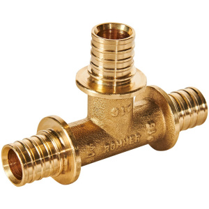 ROMMER Тройник равнопроходный 16x16x16 для труб из сшитого полиэтилена аксиальный