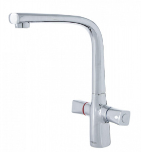 Смеситель для кухни VELA 40, двухвентильный, гайка