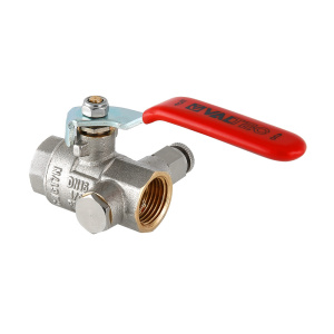 Кран шар.муфтовый.баб. с дренажём и возухоотводчиком