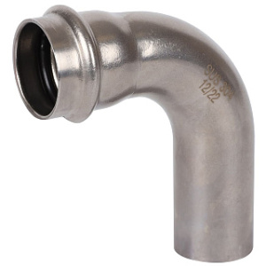 ROMMER Угольник однораструбный 90° ВПр-НПр, 28, из нержавеющей стали прессовой