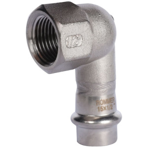 ROMMER Угольник-переходник ВПр-ВР, 15х1/2, из нержавеющей стали прессовой