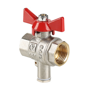 Кран шар.баб. для подключения датчика температуры 1