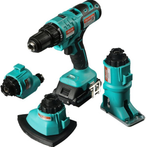 Мультитул аккум Sturm!, 18В,1BatterySystem,дрель,лобзик,реноватор, шлифмаш,2x2.0Ач,кейс