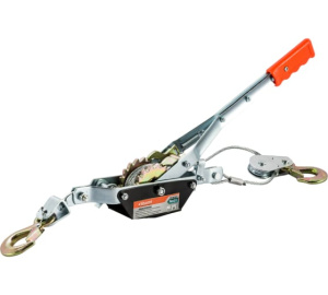 Лебедка рычажная 2т, 2 храповых колеса, трос 2,2м, Sturm!