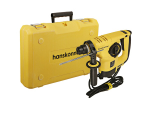 Перфоратор Hanskonner, 980т, 28мм , 3.8Дж, 0-4500уд/мин, ВЕРТИКАЛ, 4м кабель, кейс