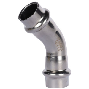 ROMMER Угольник 45° ВПр-ВПр, 15, из нержавеющей стали прессовой