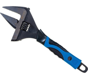 Ключ разводной 300мм, УСИЛЕННЫЕ ТОНКИЕ ГУБКИ, обрезиненная рукоятка, СОЮЗ