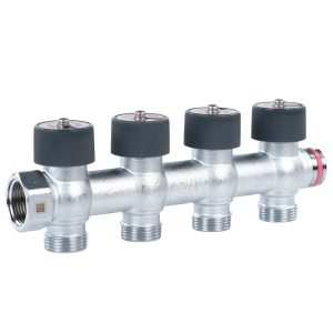 Распред. коллектор РЕХАУ с плав. регулировкой G3/4 4 отвода G3/4