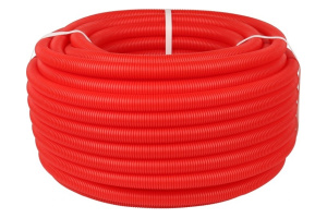 Трубы гофрированные ПНД. цвет Красный 23х16