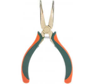 Круглогубцы изогнутые 125мм ДВУХКОМПОНЕНТНЫЕ РУКОЯТКИ, ПРУЖИННЫЙ МЕХАНИЗМ, Sturm!